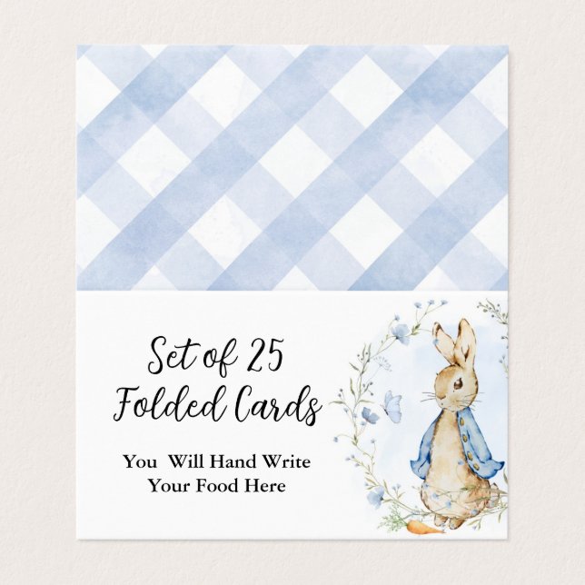 Tarjetas plegadas de Peter Rabbit (Exterior desplegado)
