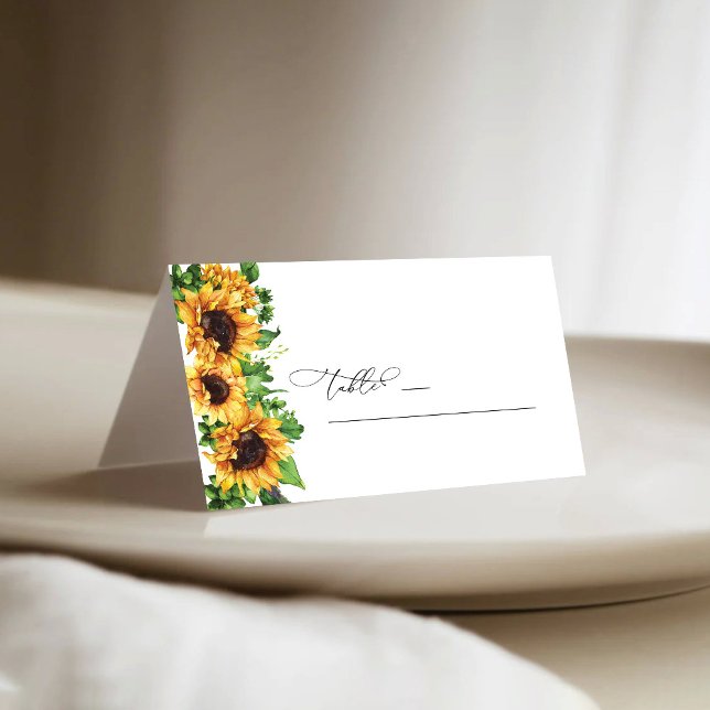 Tarjetas plegadas del Boda Boda de girasol (Subido por el creador)