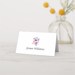 Tarjetas plegadas para las posiciones de las flore