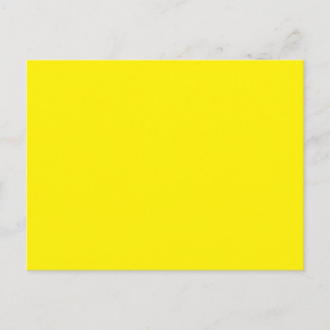 Tarjetas postales | Amarillo Brillante | Minimalis (Anverso)