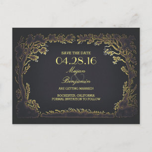 tarjetas postales antiguas de árboles para guardar