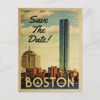 Tarjetas postales antiguas de Boston para guardar 
