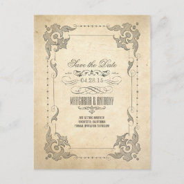 Tarjetas postales antiguas de guardar la fecha con