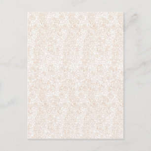 Tarjetas postales   Arte lineal floral elegante mi