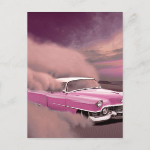TARJETAS POSTALES CLÁSICAS DE COCHE PINK