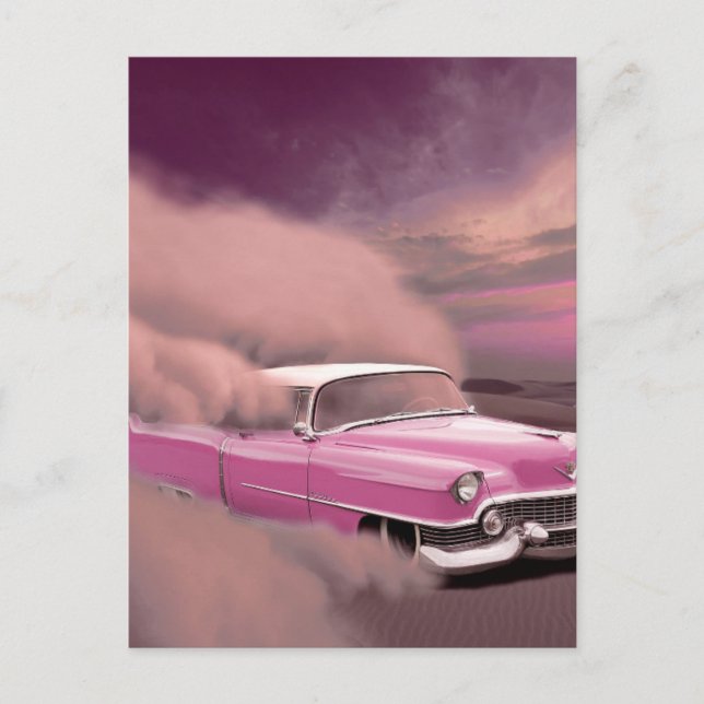 TARJETAS POSTALES CLÁSICAS DE COCHE PINK (Anverso)