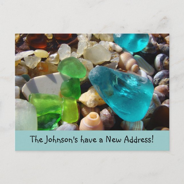 Tarjetas postales con la nueva dirección de su fam (Anverso)
