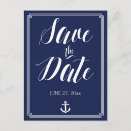 Tarjetas Postales de Ahorro de Fecha de Boda Náuti