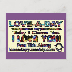Tarjetas postales de amor diario