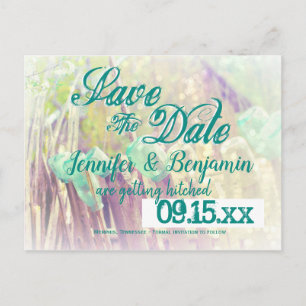Tarjetas Postales de Anuncio de Boda en Frasco de