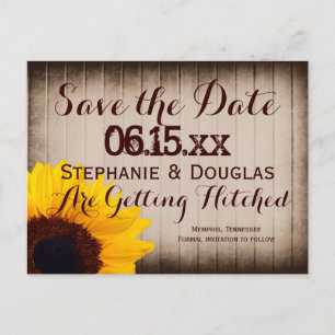 Tarjetas Postales de Anuncio de Fecha de Boda con