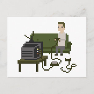 Tarjetas Postales de Arte de Pixel para Gamer