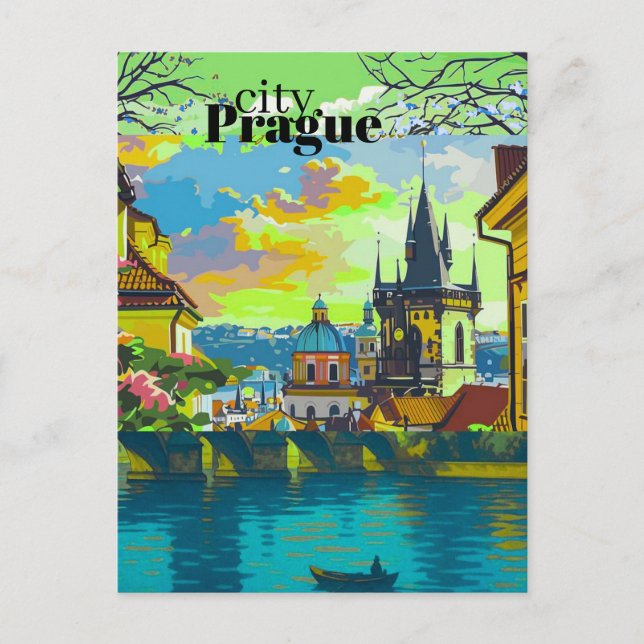 Tarjetas postales de arte fino de Praga | Decoraci (Anverso)
