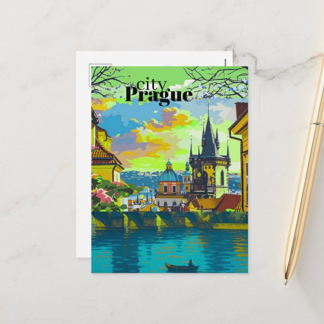 Tarjetas postales de arte fino de Praga | Decoraci (Anverso/Reverso In Situ)