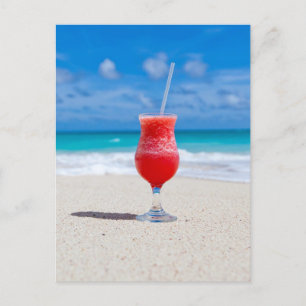 TARJETAS POSTALES DE BEBIDA TROPICAL BEACH COCKTAI