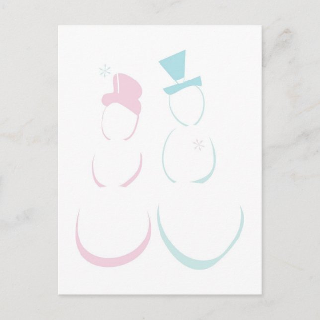 Tarjetas Postales De Boda De Invierno Para Guardar (Anverso)