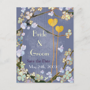 Tarjetas postales de boda: Dos Corazones: Guarde l