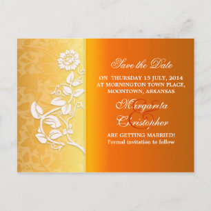 tarjetas postales de boda elegantes de guardar la 