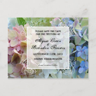 Tarjetas Postales de Boda Modernas Florales para A