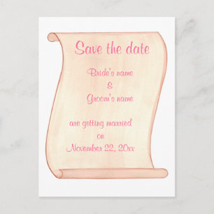 Tarjetas postales de boda para guardar la fecha co