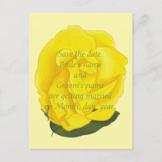 Tarjetas postales de boda "Save the date" con rosa
