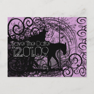 Tarjetas postales de caballos occidentales con rem