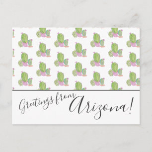 Tarjetas Postales de Cactus con Acuarela Nos Mudam