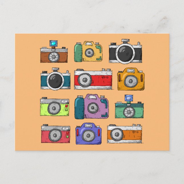 TARJETAS POSTALES DE CÁMARAS DE ARTE POP (Anverso)