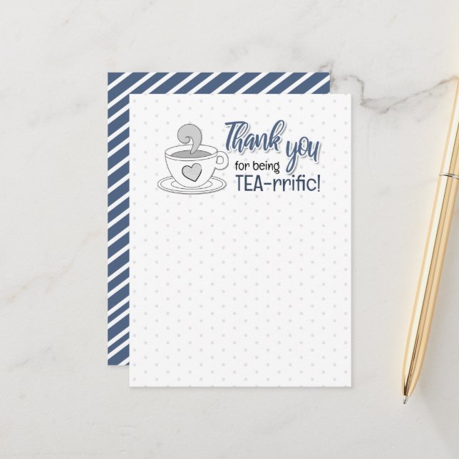 Tarjetas Postales de Chistes Divertidos sobre Té (Anverso/Reverso In Situ)