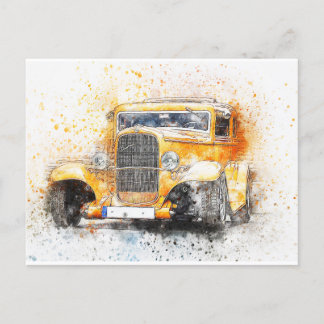 Tarjetas postales de coches antiguos