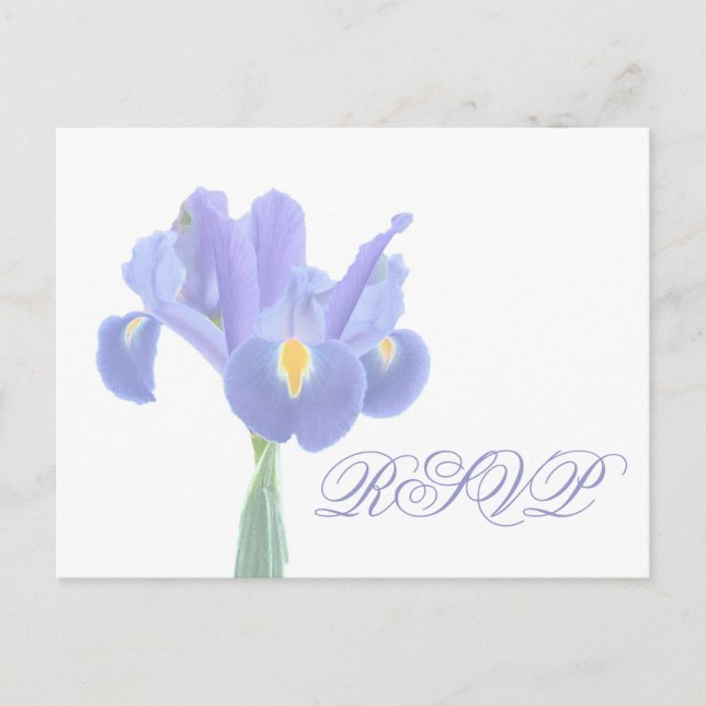 Tarjetas postales de confirmación de boda Iris (Anverso)