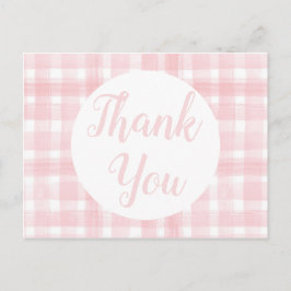 Tarjetas postales de cresta de laurel con gingham