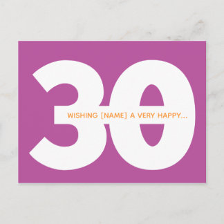Tarjetas Postales de Cumpleaños 30 Aniversario Fel