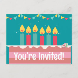 Tarjetas postales de cumpleaños estás invitado