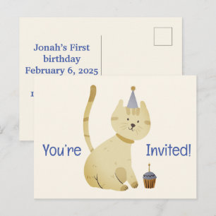 Tarjetas postales de cumpleaños felices te invitam