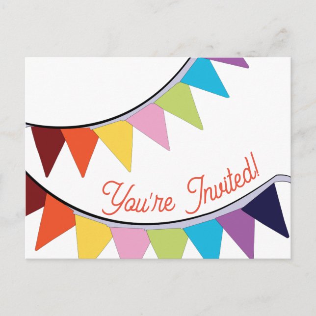 Tarjetas postales de cumpleaños felices te invitam (Anverso)