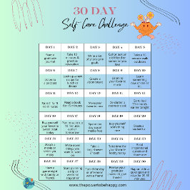 TARJETAS POSTALES DE DESAFÍO DE AUTOCUIDADO