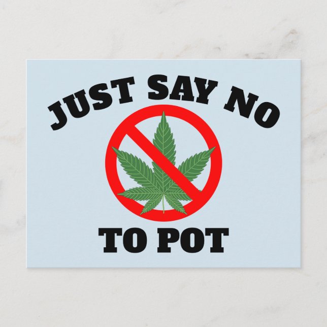 Tarjetas postales de DI NO A LA MARIHUANA (Anverso)