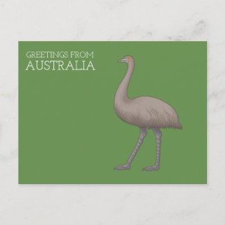 Tarjetas postales de emú australiano