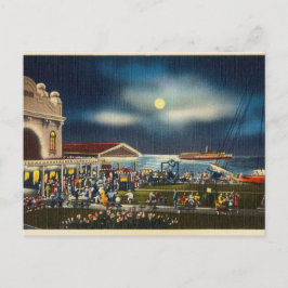 Tarjetas postales de escena nocturna vista al océa