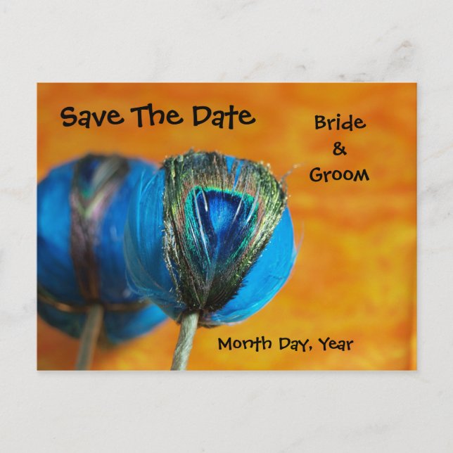 Tarjetas Postales de Esferas de Pavo Real con Nara (Anverso)