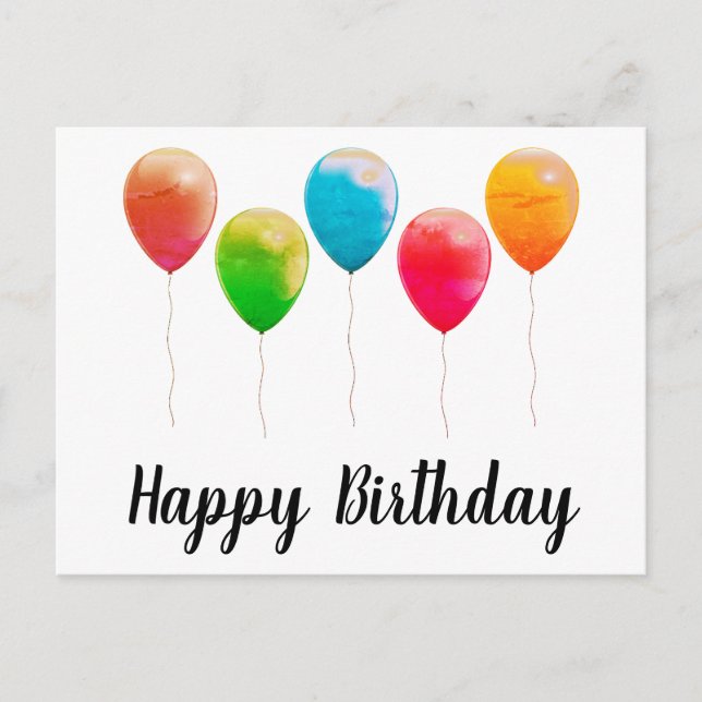 Tarjetas postales de feliz cumpleaños (Anverso)