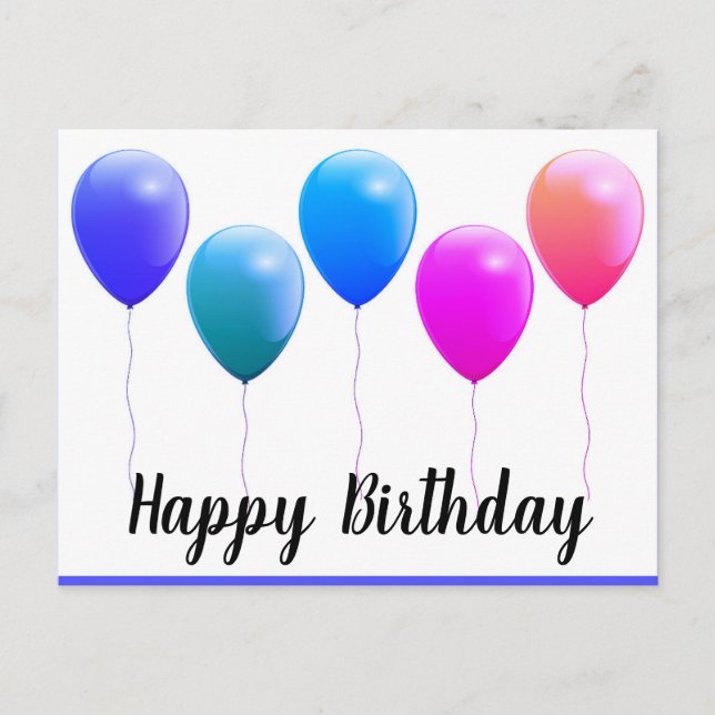 Tarjetas postales de feliz cumpleaños (Anverso)