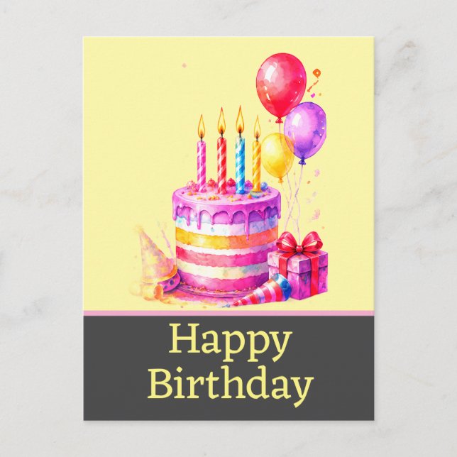 Tarjetas postales de feliz cumpleaños (Anverso)