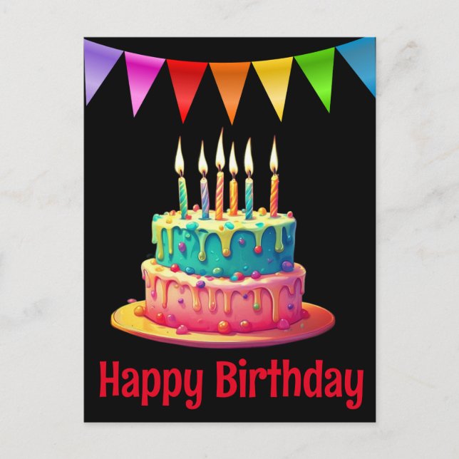 tarjetas postales de feliz cumpleaños (Anverso)