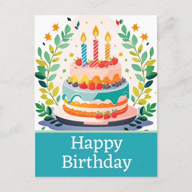 Tarjetas postales de feliz cumpleaños (Anverso)