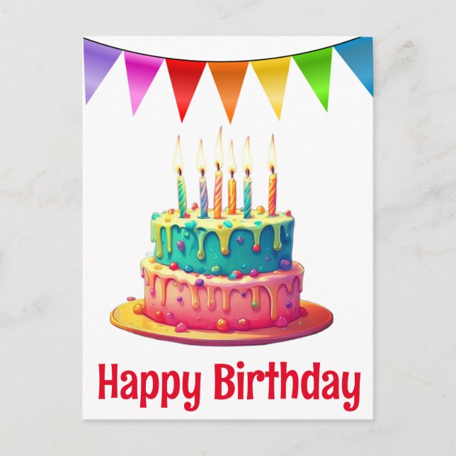 Tarjetas postales de feliz cumpleaños (Anverso)