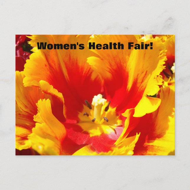 Tarjetas postales de Feria de Salud Agrega Tu Text (Anverso)