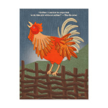Tarjetas Postales de Gallo Adicto al Café