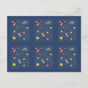 Tarjetas postales de gatos en el espacio